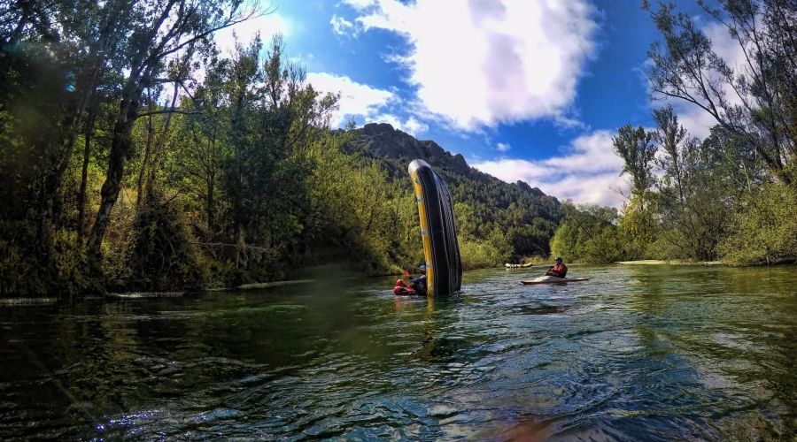 Rafting en el río Porma, León