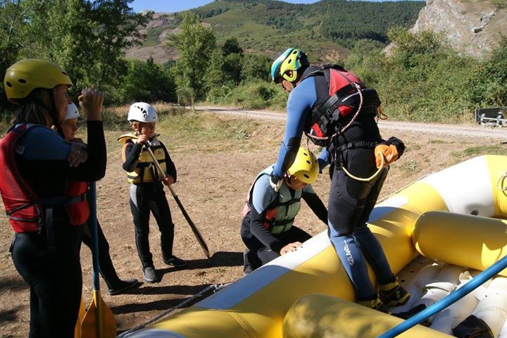 Rafting en el río Esla
